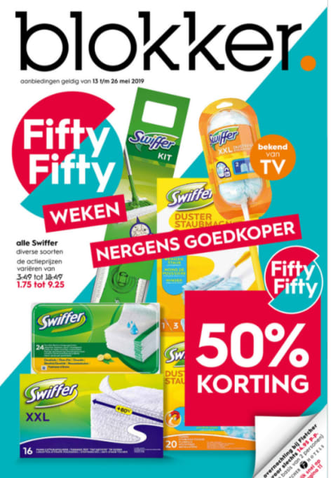50% korting op heel veel artikelen bij Blokker Aanbiedingen