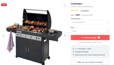 Campingaz 4 Series Classic LS gasbarbecue voor €299