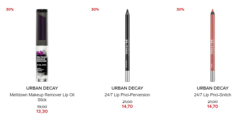 30% korting op Urban Decay Cosmetica bij Hudson's Bay Aanbiedingen 30% korting op Urban Decay Cosmetica bij Hudson's Bay Aanbiedingen