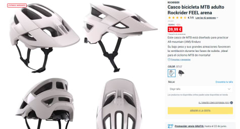 Casco bicicleta MTB adulto Rockrider FEEL