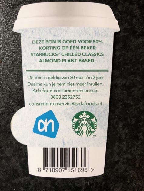 50% korting op Starbucks Iced Coffee - Plant based door voucher Aanbiedingen