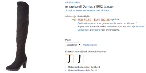NR Rapisardi z1902 Dames laarzen voor €30,52