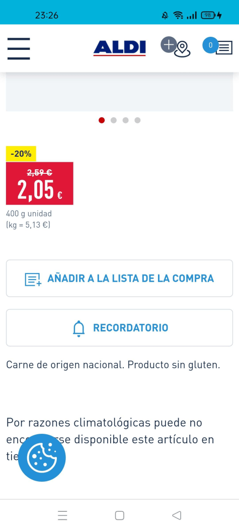 Preparado de carne picada de vacuno Calidad y Origen Carrefour 400 g