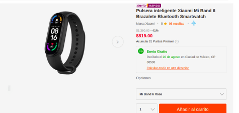 Premium Reloj Xiaomi Mi Watch Lite Inteligente Smart Wach - | Knasta Chile