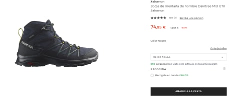 Botas de montaña de mujer Daintree Mid GTX Salomon