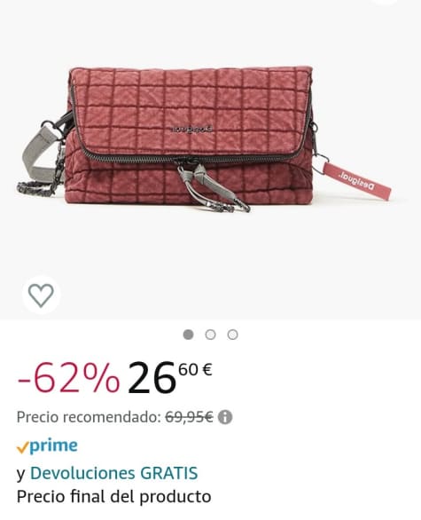 Bolso Acrossbody Unisex Adulto Desigual Bols_camofun Amb, Across Body Bag Para Mujer, Verde Bandolera Desigual Unisex
