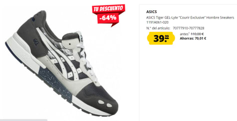 para Hombre ASICS Tiger GEL-Lyte “Courir Exclusive” por en Deporte-Outlet