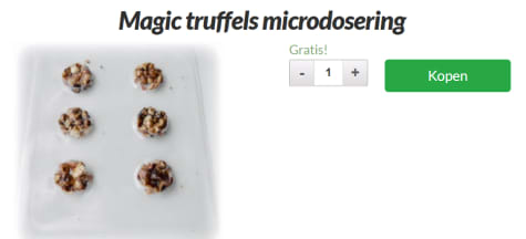 6 gram Gratis Magic truffels Aanbiedingen