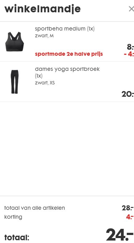 Dames sportkleding 2e artikel halve prijs bij HEMA Aanbiedingen Dames sportkleding 2e artikel halve prijs bij HEMA Aanbiedingen