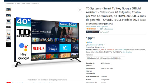 TD Systems - Smart TV Hey Google Official Assistant - Televisores