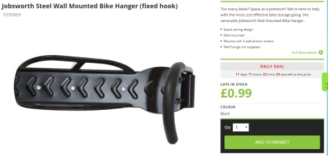 jobsworth bike hanger