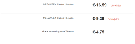 3 halen = 1 betalen bij Holland & Barrett Aanbiedingen