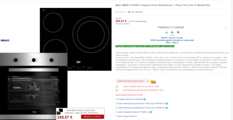 Beko BSE22121X - Conjunto De Horno Y Placa Vitrocerámica · Comprar