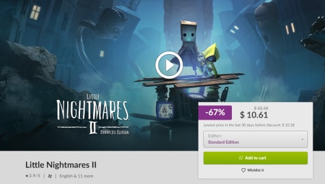 67% Little Nightmares II on