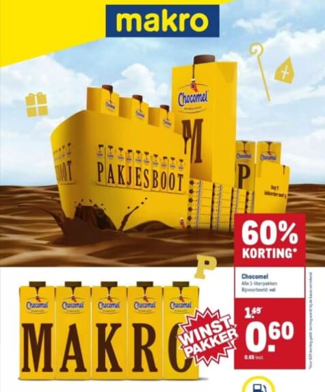 Chocomel 1-Literpakken voor €0,65 Aanbiedingen