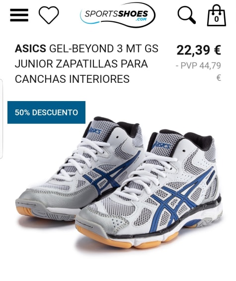 Asics Gel Beyond 3 Zapatillas Niños por 22,39€.