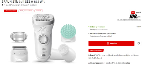 niettemin Onvervangbaar parfum BRAUN Silk-épil SES 9-865 Wit voor €109 bij de Mediamarkt