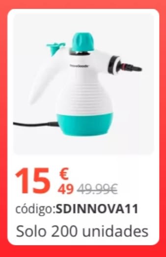 Vaporeta De Mano Multiusos Con Accesorios 9 En 1 Steany Innovagoods 0,35 L  3 Bar 1000w con Ofertas en Carrefour