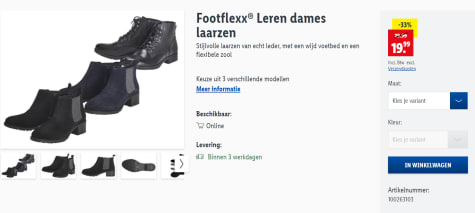 Leren dames voor €19,99 bij