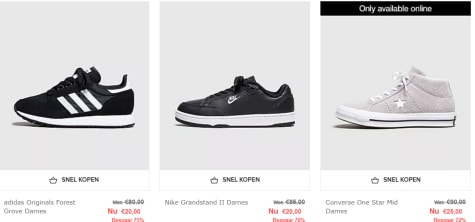 Tot 78% korting op merk schoenen bij Size? Aanbiedingen
