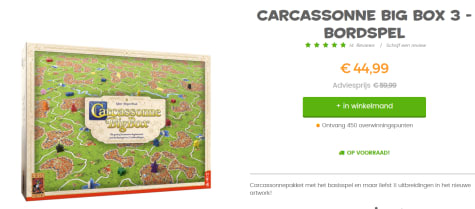 Carcassonne Big Box 3 Bordspel voor €44,99 bij 999Games