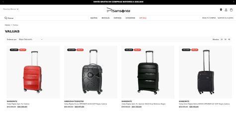 30% en Valijas Samsonite por Hot Sale 2022