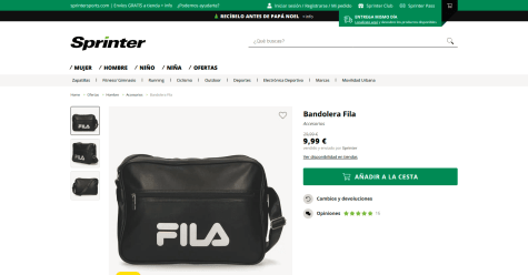 Bandolera Fila 9,99€ en Sprinter