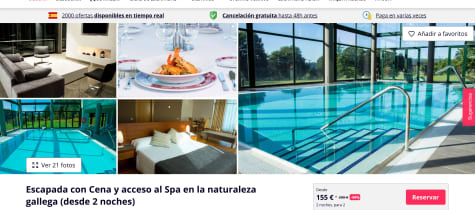 Escapadas fin de semana Spa  Ofertas y hotel todo incluido - Weekendesk