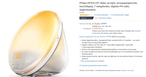 Philips HF3531/01 - - Wit voor €79,99