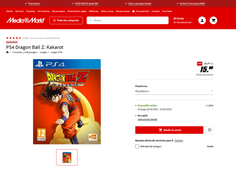 Jogo PS4 Dragon Ball Z Kakarot – MediaMarkt