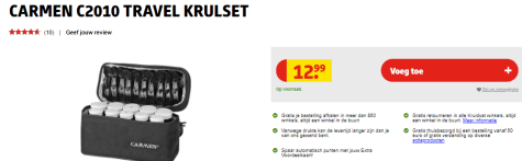 Discriminerend schade een beetje Carmen C2010 Travel Krulset voor €12,99 bij Kruidvat