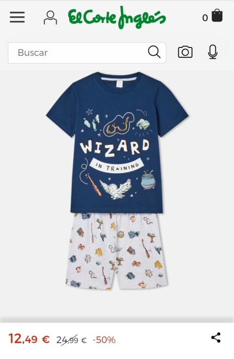 Cotton Juice Pijama de ni o Harry Potter por 12 49