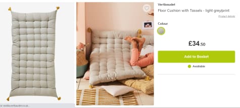 vertbaudet floor cushion