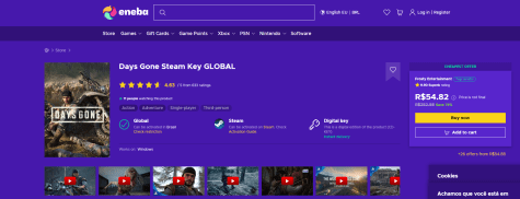 Days Gone Steam Key GLOBAL