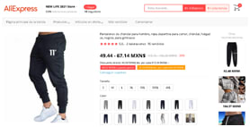 Pantalones de chándal para hombre por $49.44 en Aliexpress