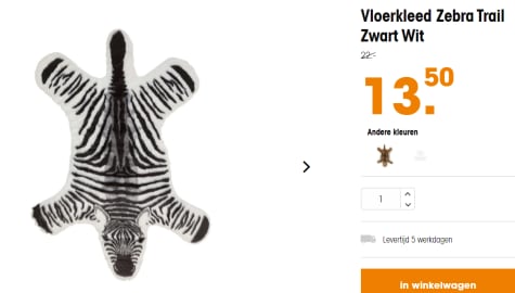 vooroordeel Vergemakkelijken Portiek Voerkleed Cheetah of Zebra voor €13,50