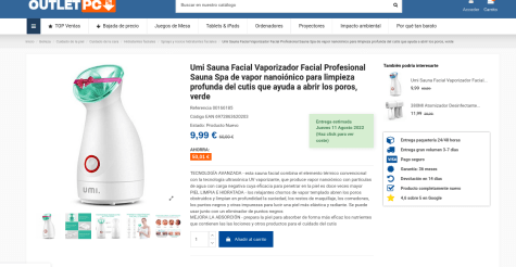 Vaporizador Facial Portatil Profesional Vapor Para Limpieza Profunda De  Poros US