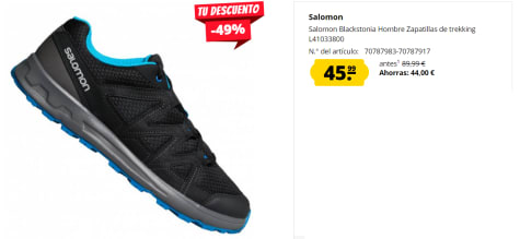 Zapatillas para Hombre Salomon Blackstonia por 45.99€ en Deporte-Outlet