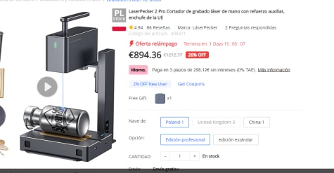 LaserPecker-grabador láser 2 Pro, máquina de grabado láser de alta