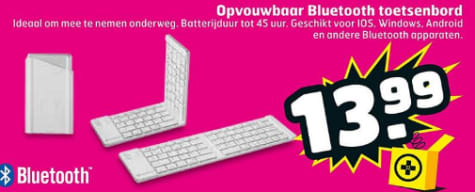 over rouw Afbreken Opvouwbaar Bluetooth toetsenbord voor €13,99