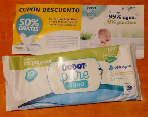 Muestra gratis de Toallitas Dodot Pure Aqua Plastic Free