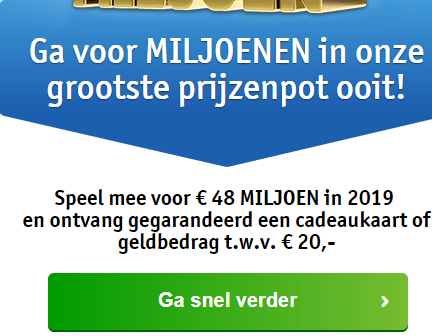 Speel mee bij de vriendloterij en ontvang €20 of een cadeaukaart twv €20 Aanbiedingen