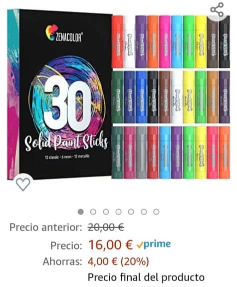 Estuche 30 Barras de Tempera Solida de Colores para Niños - Kit