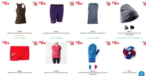 Tot wel 88% korting op de sale van Decathlon Aanbiedingen