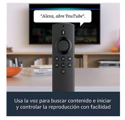 Reproductor multimedia   Fire TV Stick Lite 2020, Mando por voz Alexa,  8 GB, Negro