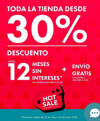 30 de descuento toda la tienda de C A en Hot Sale 2023