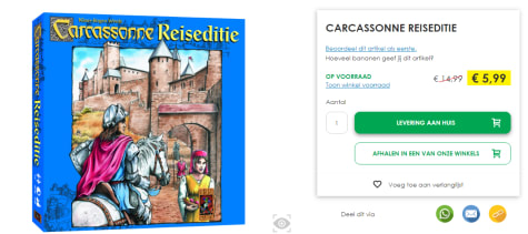 Carcassonne voor €5,99 bij
