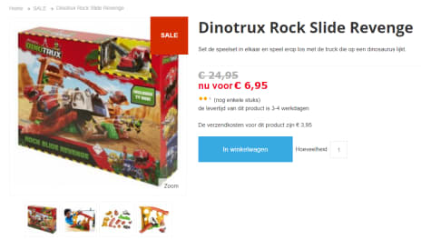 studio handicap Imperialisme Dinotrux Rock Slide Revenge voor €6,95