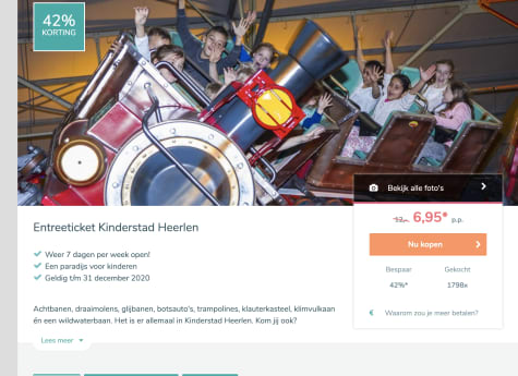 Kinderstad Heerlen voor €6,95