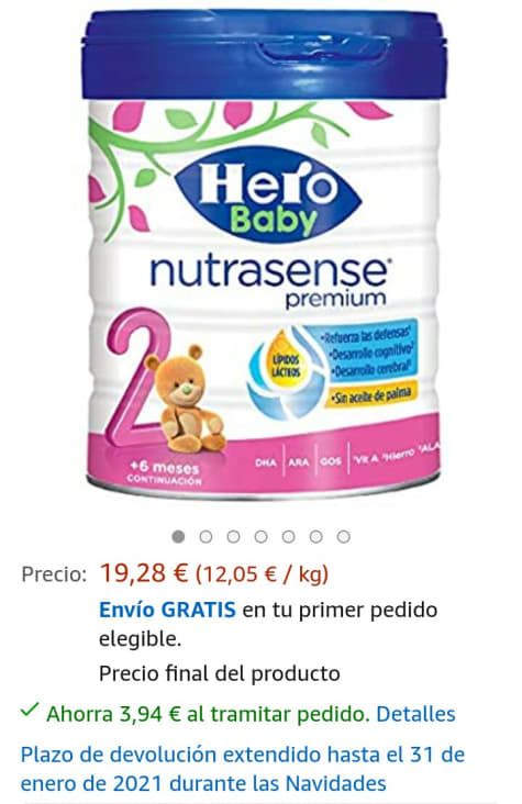 Chollo! Pack de 2 latas de Hero Baby Nutrasense Premium 2 por sólo 11,17€ (